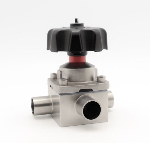 PTFE Lined A216 Gr. Wcb 3 Way Diaphragm Valve In USA